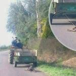 Pronađen vozač traktora koji je vukao psa