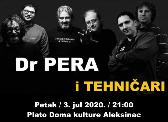 Večeras na ALEF-u: Rok koncert Dr Pera i Tehničari