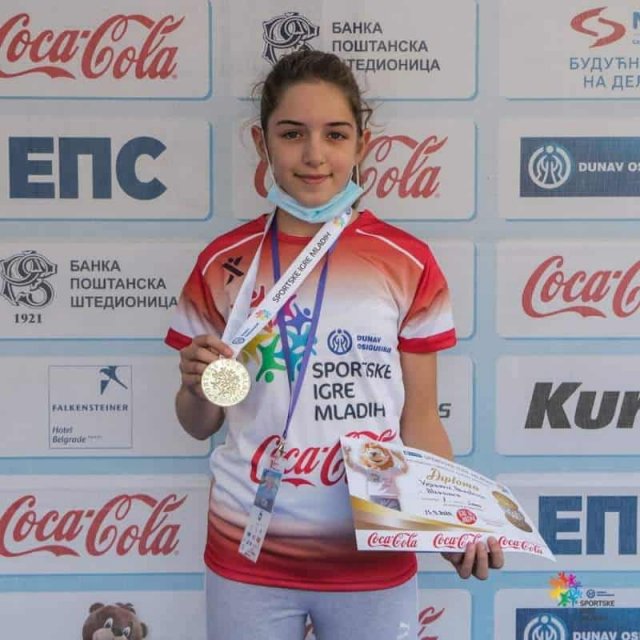 Anastasija prvakinja takmičenja Sportske igre mladih