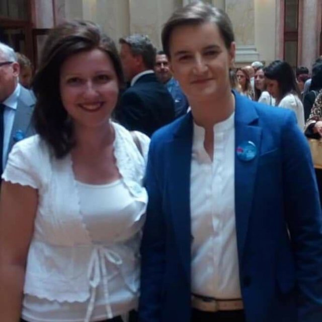 Irena Raca i predsednica Vlade Srbije Ana Brnabić