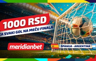 НЕКА ПРШТЕ ГОЛОВИ У ФИНАЛУ: Играј на Аргентину или Шпанију и узми 1.000 динара за сваки погодак!