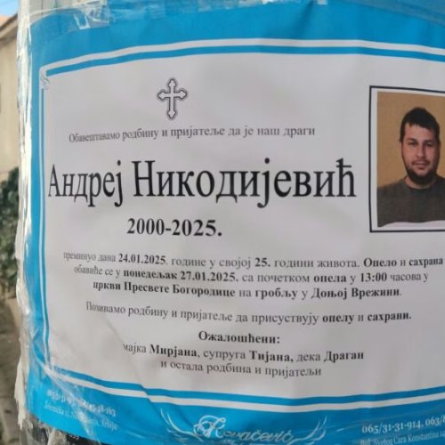 Doneta presuda za tešku saobraćajnu nezgodu u Mozgovu: Tinejdžer koji je usmrtio Andreja dobio vaspitnu meru