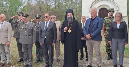 Литургија и полагање венаца у спомен - храму у Делиграду на годишњицу славне победе