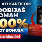 Меридиан ти поправља дан – 100% бонуса на први депозит картицом!