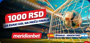 NEKA PRŠTE GOLOVI U FINALU: Igraj na Argentinu ili Španiju i uzmi 1.000 dinara za svaki pogodak!