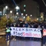 Marko Vidojković i Marko Đurišić govore na protestima u Aleksincu
