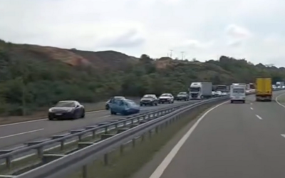 Zakrčenje na auto-putu kod Aleksinačkih Rudnika - Zastoji ka Beogradu