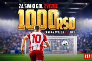 МАРАКАНА ЧЕКА СПЕКТАКЛ, МЕРИДИАН ЧАСТИ: Навијај за Звезду и узми 1.000 РСД по голу!