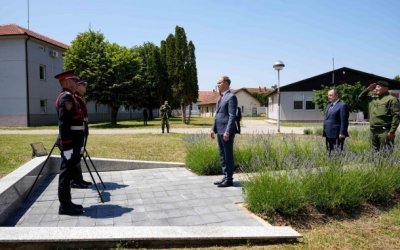 Macut i Dačić u poseti Odredu Žandarmerije u Aleksincu