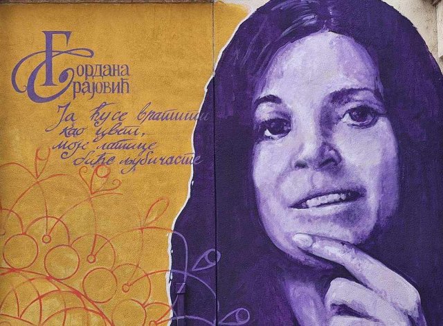 Novi mural u gradu - Gordana Brajović (novinarka, pisac proze i pesama za decu)