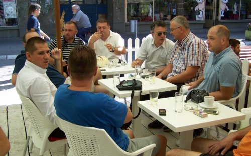 Dragan Šutanovac na kafi u Aleksincu
