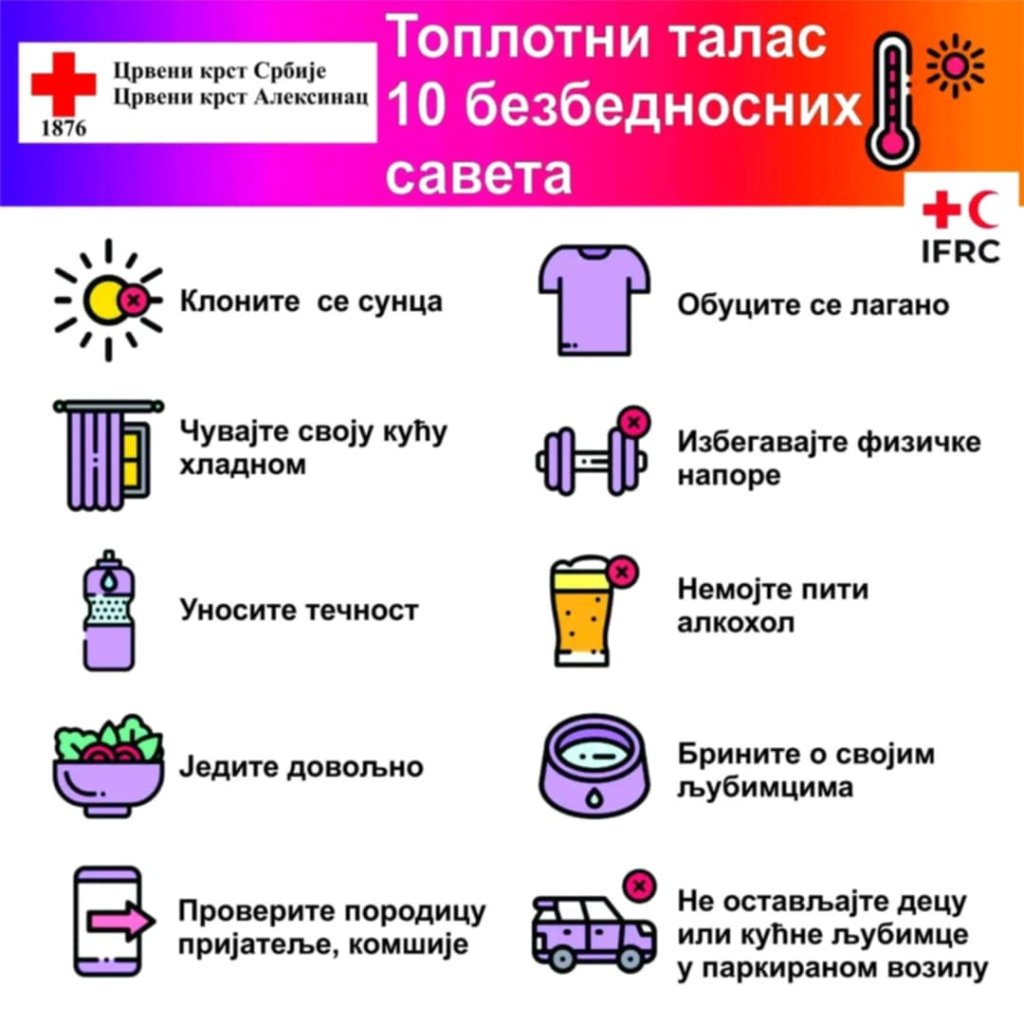 Јак топлотни талас – грађани опрез!