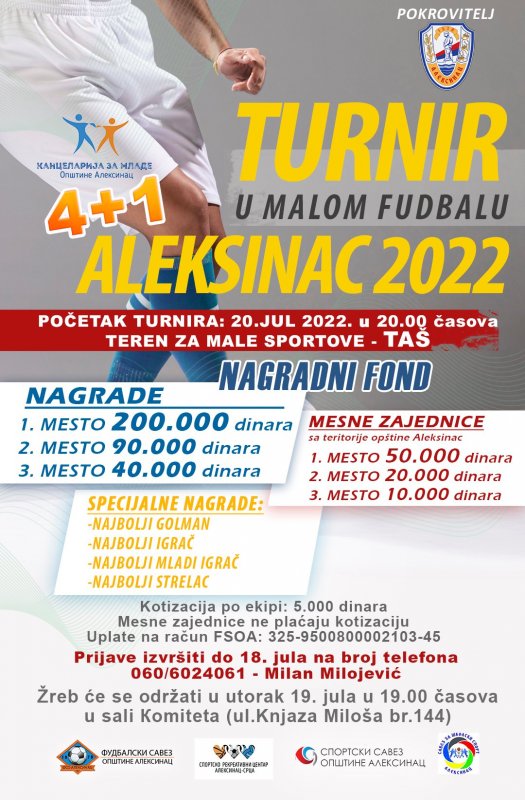 Turnir u malom fudbalu „Aleksinac 2022“